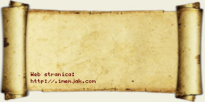 Isidor Rakovac vizit kartica